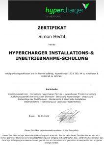 Certificate Hecht